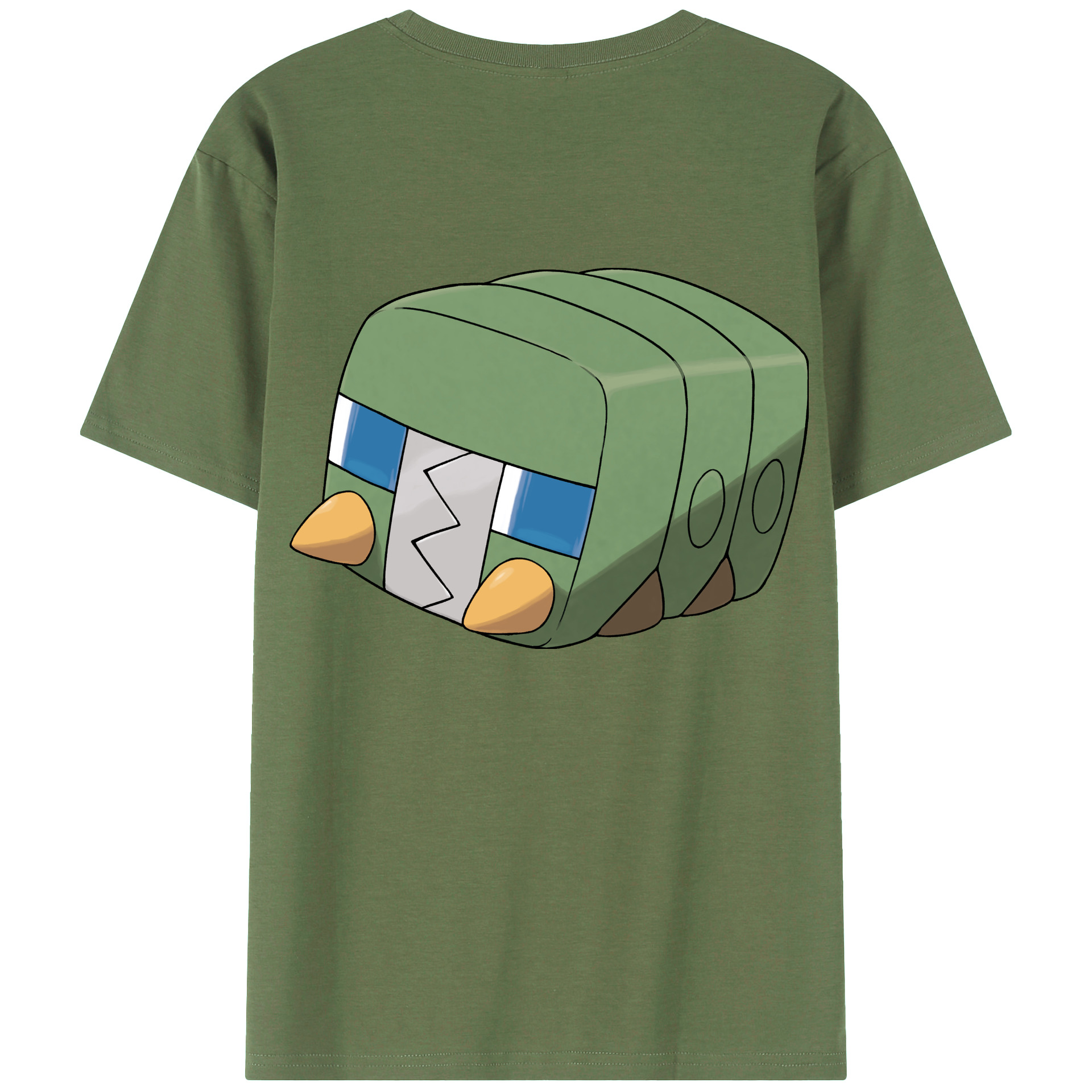 （画像用） ポケットモンスター Pokémon 綿100％ メンズ半袖Tシャツ（バックプリント） 通気性